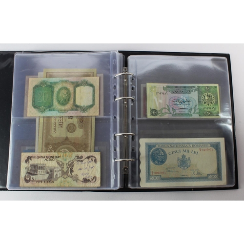 488 - World (88) collection in album including Algeria 5 Francs 1924, China 2 Yuan 1960, France 1000 Franc... 