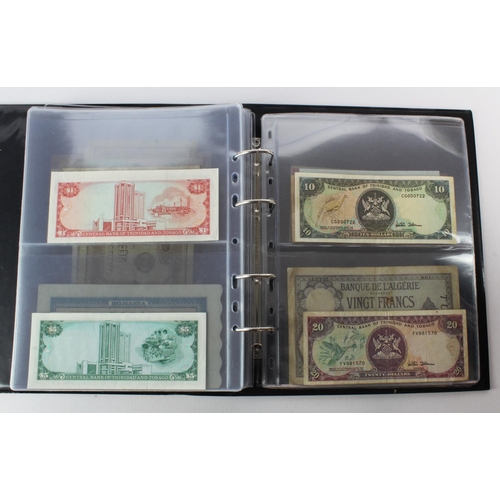 488 - World (88) collection in album including Algeria 5 Francs 1924, China 2 Yuan 1960, France 1000 Franc... 