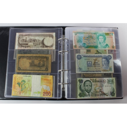 488 - World (88) collection in album including Algeria 5 Francs 1924, China 2 Yuan 1960, France 1000 Franc... 