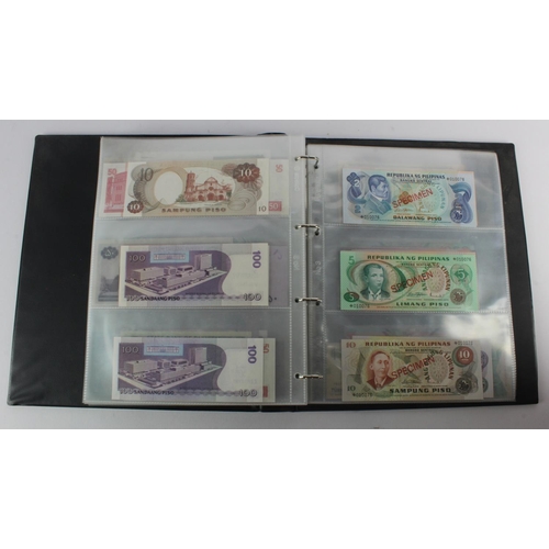 494 - World, Asia (205) an Uncirculated group in album, all different with a range of dates and signature ... 