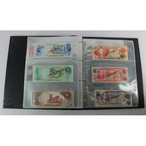 494 - World, Asia (205) an Uncirculated group in album, all different with a range of dates and signature ... 