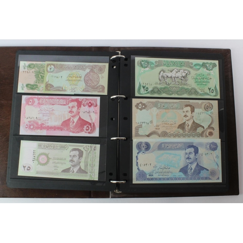 499 - World, Middle East (125) an Uncirculated group in album comprising Bahrain, Iran, Iraq, Jordan, Kuwa... 