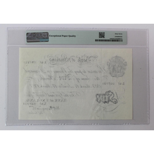 65 - Peppiatt 5 Pounds (B264) dated 17th March 1947, serial L67 057721, London issue on thin paper (B264,... 