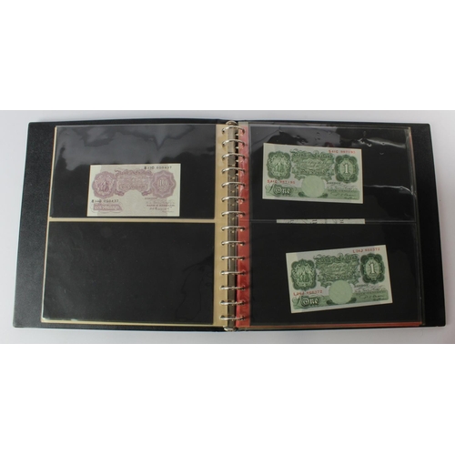 75 - Bank of England & Jersey (39), collection in an album containing 37 Bank of England and 2 Jersey 1 P... 