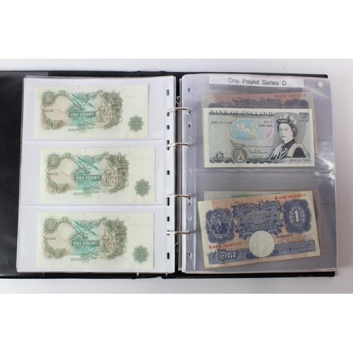 88 - Bank of England in an album plus a few world notes (35 total), O'Brien Lion & Key 5 Pounds (2), 1 Po... 