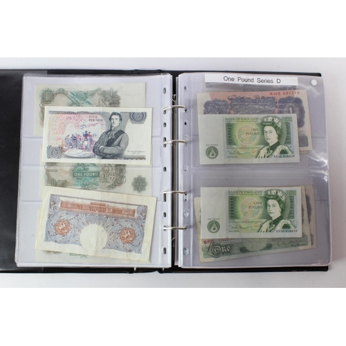 88 - Bank of England in an album plus a few world notes (35 total), O'Brien Lion & Key 5 Pounds (2), 1 Po... 