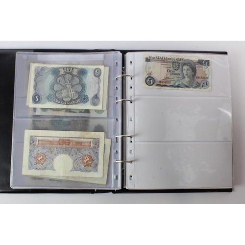 88 - Bank of England in an album plus a few world notes (35 total), O'Brien Lion & Key 5 Pounds (2), 1 Po... 