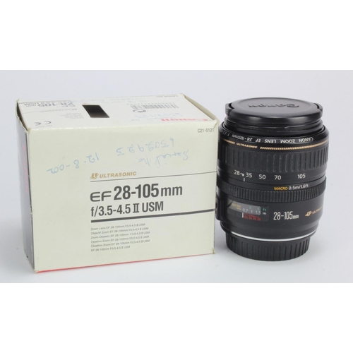 1101 - Canon Zoom EF 28 - 105mm lens, contained in original box