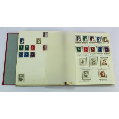 111 - Netherlands collection in red binder, mint & used, exstensive range of material from 1852 - 1970. Ve... 