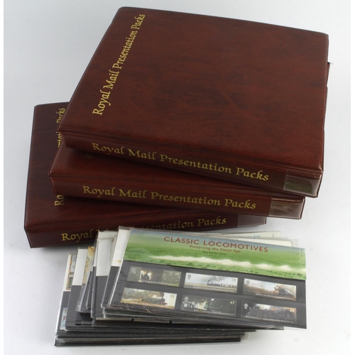 31 - GB - Presentation Packs (approx 200) c1998 to 2010, housed in 3x Royal Mail Pres Pack binders, plus ... 