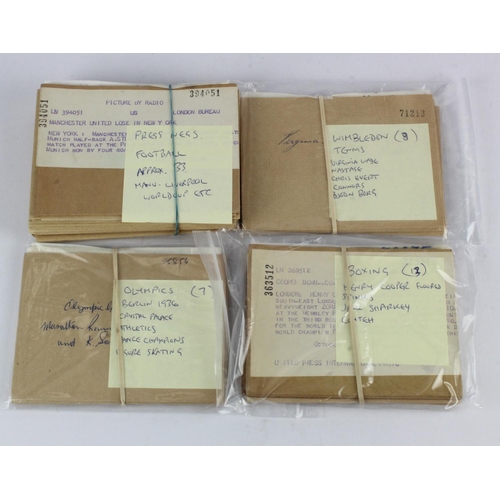 576 - Negatives. Large format Press negatives (approx. fifty), including football, boxing (Henry Cooper, S... 