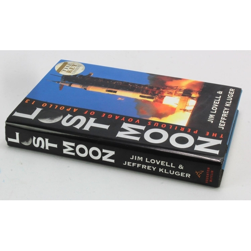 586 - Signed Book. Lovell (Jim). Lost Moon, The Perilous Voyage of Apollo 13, 1st edition, 1994, signed to... 