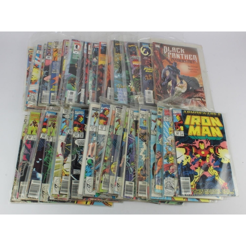 604 - Comics. A collection of approximately fifty mostly Marvel comics, circa 1970s and later, including I... 