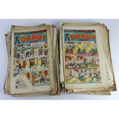 607 - Dandy Comics. A group of approximately seventy Dandy comics, circa 1949 - 1953 (includes some Christ... 