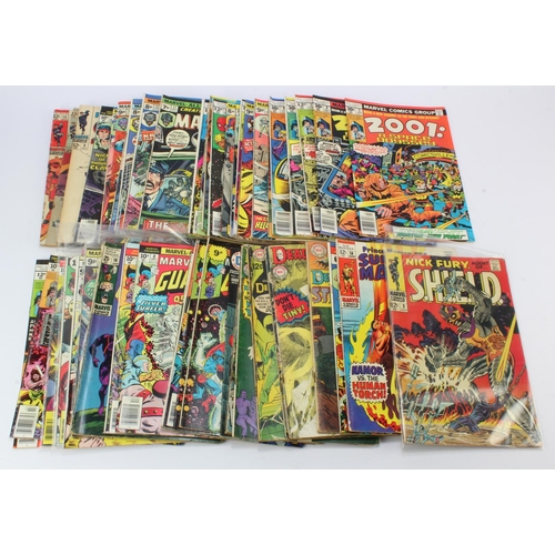 611 - Marvel & DC Comics. A collection of approximately fifty-five comics, circa 1960s-70s, including Sub ... 