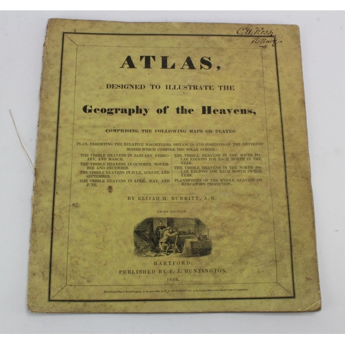 617 - Burritt (Elijah H.). Atlas, Designed to Illustrate the Geography of the Heavens, 3rd edition, publis... 