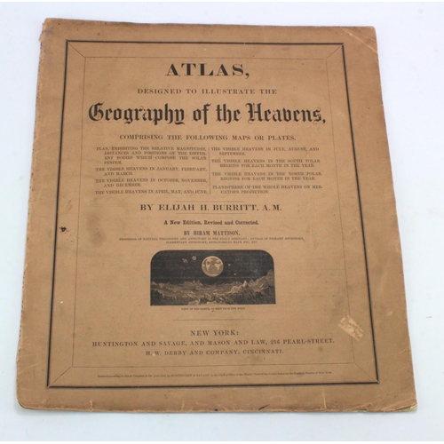 618 - Burritt (Elijah H.). Atlas, Designed to Illustrate the Geography of the Heavens, New edition, revise... 