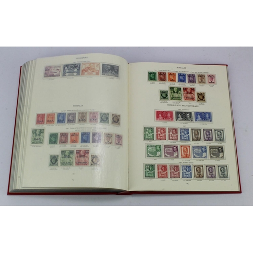 65 - British Commonwealth - a very impressive once mounted mint KGVI collection in a boxed SG King George... 