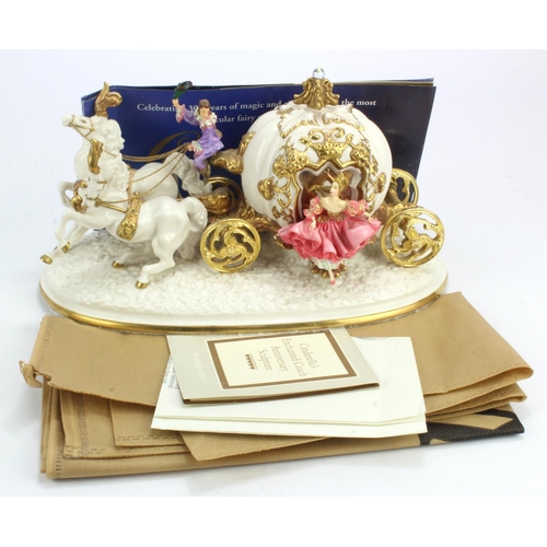 688 - Franklin Mint 'Cinderella's Magical Moment' figure, by Alexander Danel, depicting Cinderella steppin... 