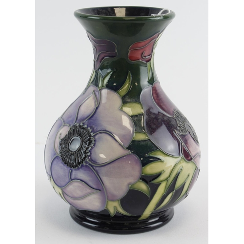 702 - Moorcroft 'Anemone Tribute' pattern vase, designed by Emma Bossons, dated 2003, makers marks to base... 