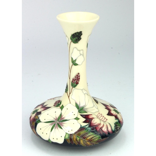 704 - Moorcroft 'Bramble Revisited' pattern vase, designed by Alicia Amison, dated 2010, makers marks to b... 