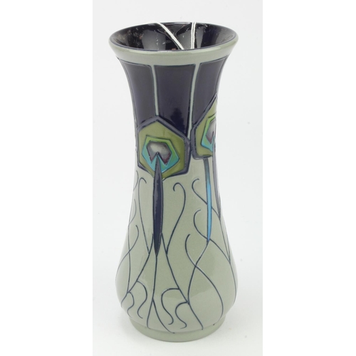 711 - Moorcroft 'Peacock Parade' pattern vase, designed by Nicola Slaney, dated 2012, makers marks to base... 