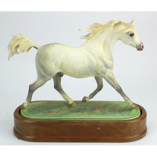 735 - Royal Worcester Arab Stallion, Modelled by Doris Linder, dated 1963, no certificate, contained on a ... 