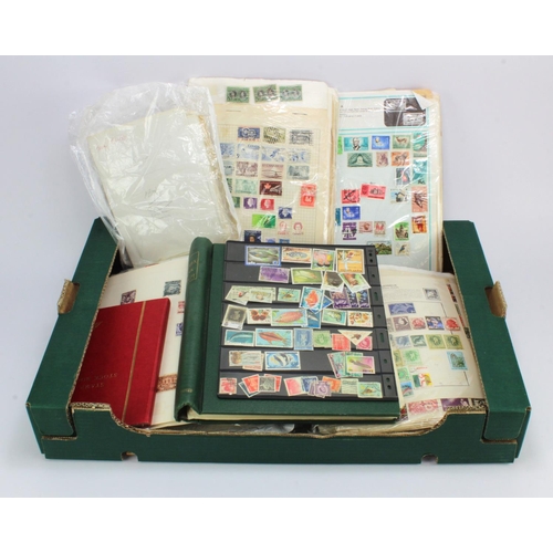 85 - European & Commonwealth range on many leaves / album pages plus a green binder and small red stockbo... 