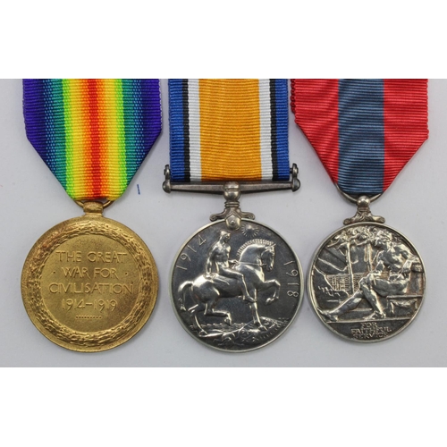 1030 - BWM & Victory Medal (99608 Gnr R Hurd RA), and Imperial Service Medal GVI (Robinson Hurd).   (3)