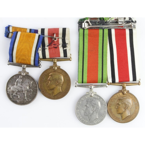 1051 - BWM (J.87956 W Sigley ORD RN) missing Victory Medal, and with GVI Special Constabulary Medal (Cmdr W... 