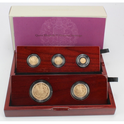 11 - Five coin set 2022 (Five Pounds - Quarter Sovereign) 