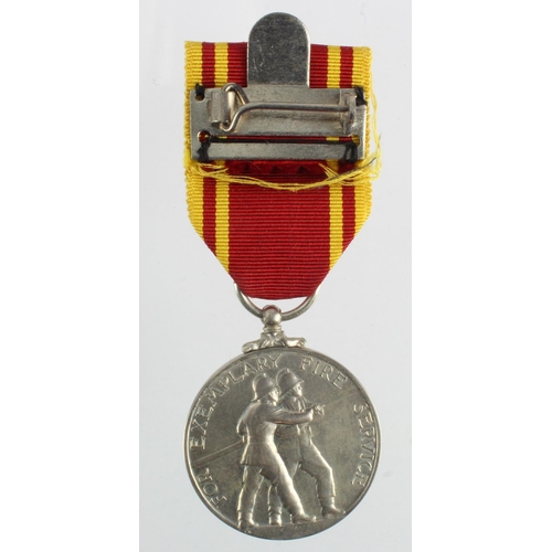 1104 - Fire Brigade Long Service medal named to STN OFFR. Thomas Jorden (Station Officer ).