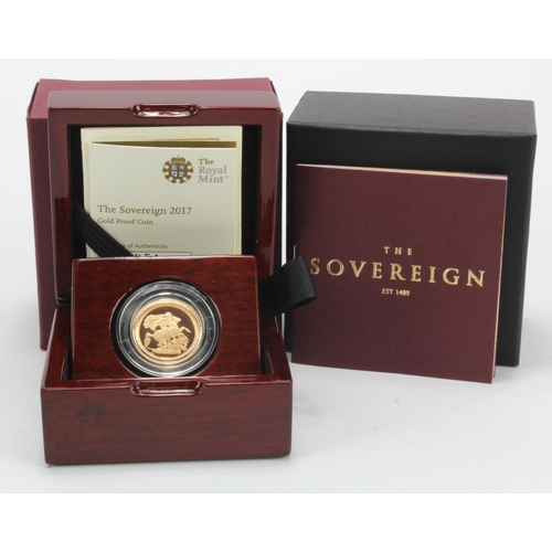 131 - Sovereign 2017 Proof FDC boxed as issued