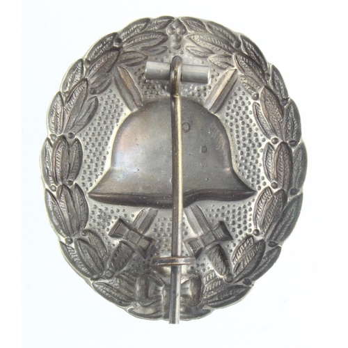 1384 - Imperial German WW1 wound badge, silver grade.