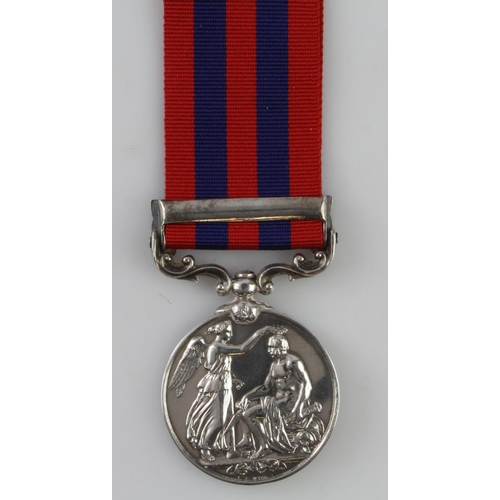 1388 - India General Service Medal 1854 with Burma 1887-89 clasp named (234 Pte J Purkiss 2nd Bn Ches Regt)... 