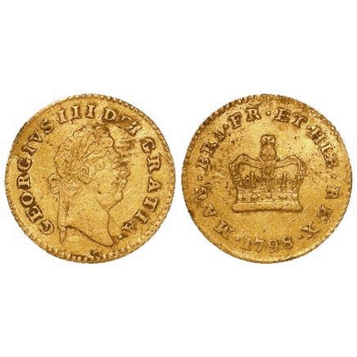 144 - Third Guinea 1798 Fine, rough (detector-find)