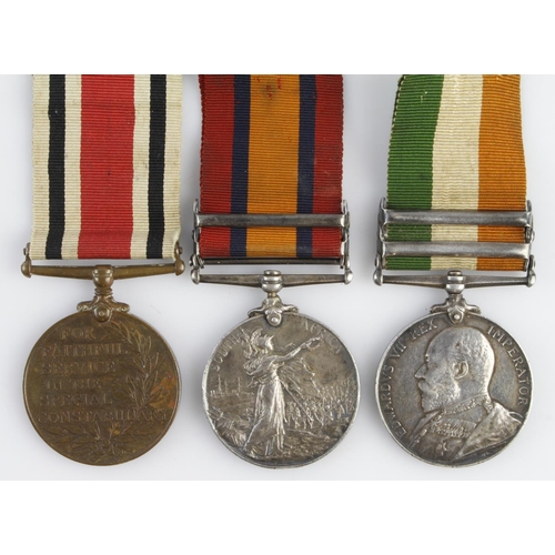 1458 - QSA with bars CC / OFS (4213 Cpl J Rudduck, Norfolk Regt) and KSA with bars SA01 / SA02 (4213 Corpl ... 