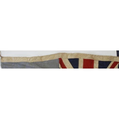 1484 - RAF Squadron base flag, Air Ministry AM stamped, wartime dated, 5 feet long, multi part made, servic... 