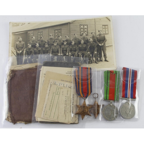 1585 - WW2 group to 14517709 Bdr H W Howard Royal Artillery, consisting of 1939-45 Star, Burma Star, War an... 