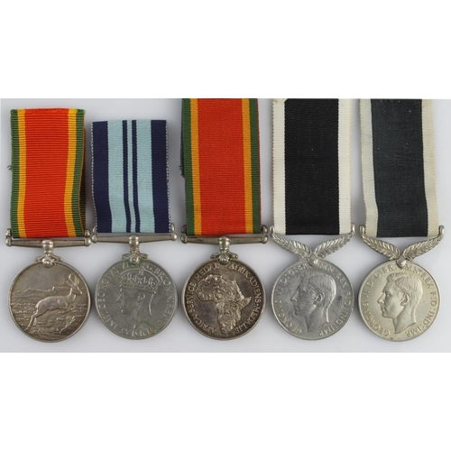 1587 - WW2 medals - Africa Service Medals (65170 F L Pryce), (207289 M Louv) and another unnamed. New Zeala... 