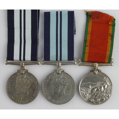 1587 - WW2 medals - Africa Service Medals (65170 F L Pryce), (207289 M Louv) and another unnamed. New Zeala... 