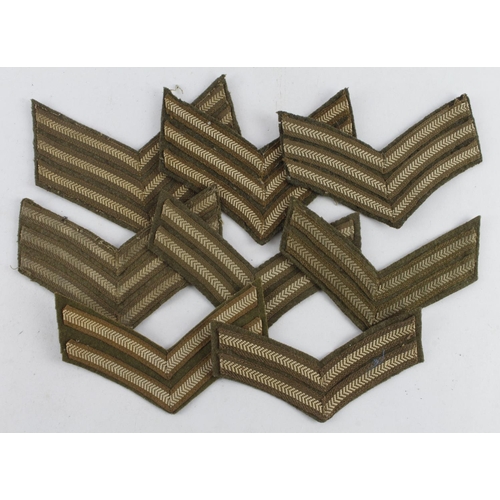 1605 - WW2 Sgt stripes two sets with two sets of CPL stripes.