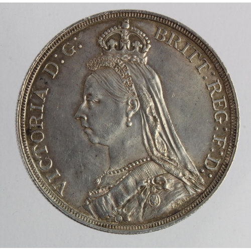 166 - Crown 1887 lightly toned EF
