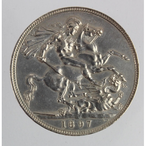 168 - Crown 1897 LXI, cleaned nEF