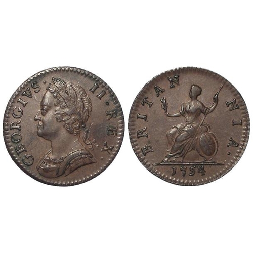 177 - Farthing 1754 nEF