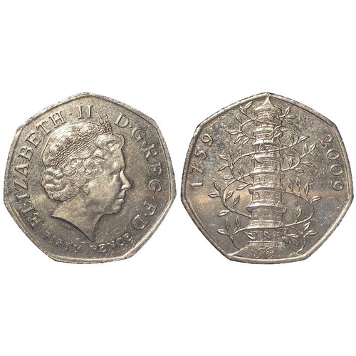 180 - Fifty Pence 2009 Kew Gardens, currency issue, EF