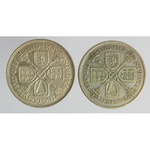 188 - Florins (2) 1930 F and GVF