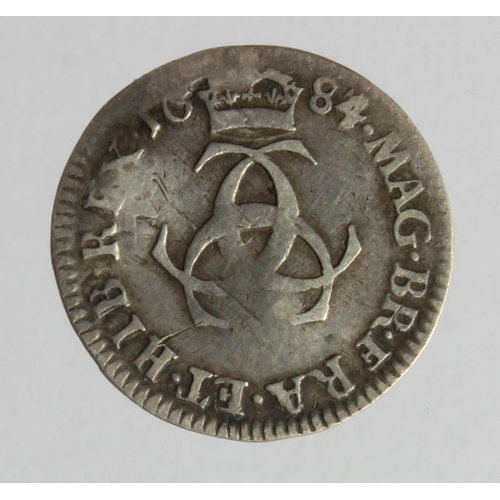 210 - Maundy Threepence 1684/3 wavy GF