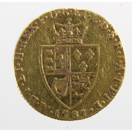 26 - Guinea 1787 cleaned ex-mount Fine.