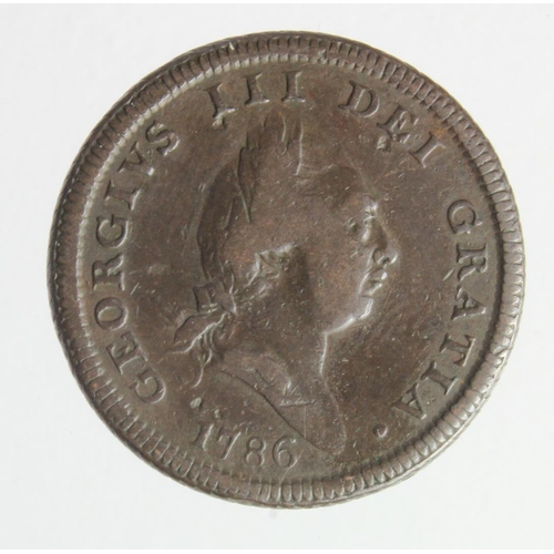 329 - Isle of Man Halfpenny 1786 GF, a few surface marks.